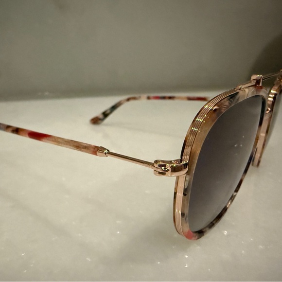 KREWE Breton Capri Rose Gold Sunglasses
